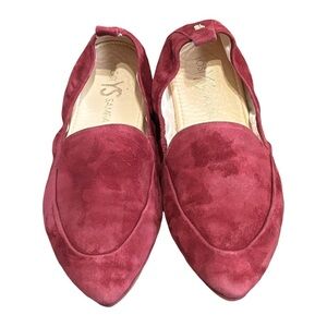 Yosi Samra Skylar in garnet Ballet flats suede comfort size 9